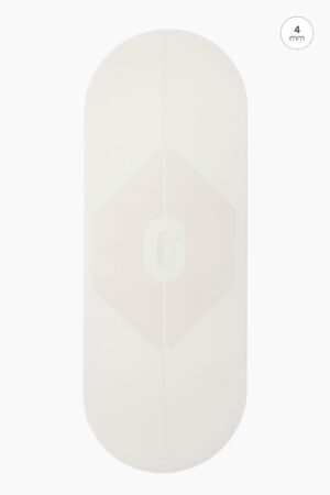 tapis de yoga Ogma, divinité de la sagesse, blanc coco en caouchouc naturel biosourcé